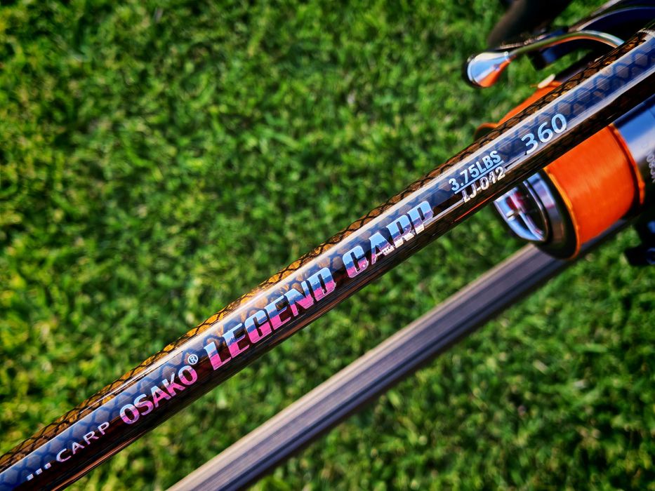 Шаранджийски Комплект с по 3бр. Въдици OSAKO Legend 3.60m/3.90m, 3.75lbs и 3бр. Макари OSAKO VC8000 + Шаранджийска стойка