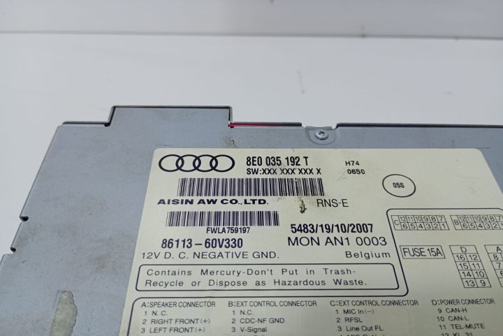 Navigatie RNS-E 8E0035192T Audi A4 B7