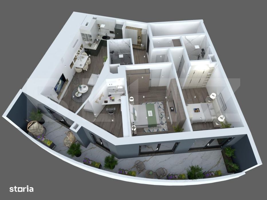 Comision 0 % - Apartament cu 4 camere - 93,1 mp, Ansamblu Rezidential — fotografia 1