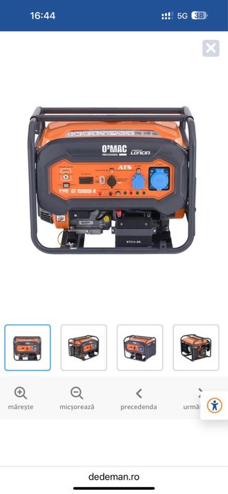 Generator monofazic ats panouri fotovoltaice