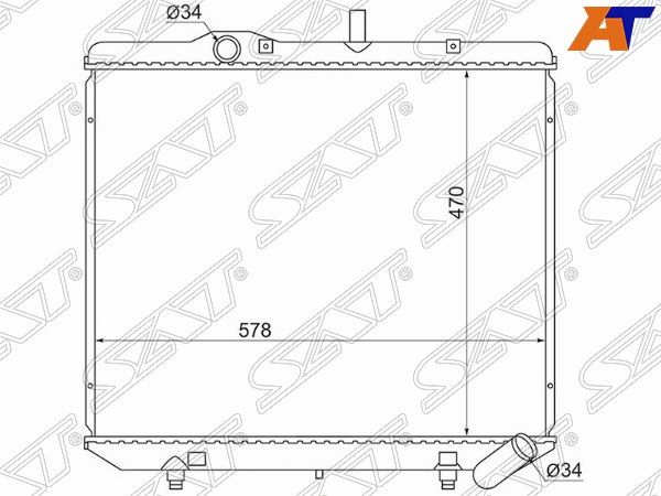Радиатор Ssangyong Istana