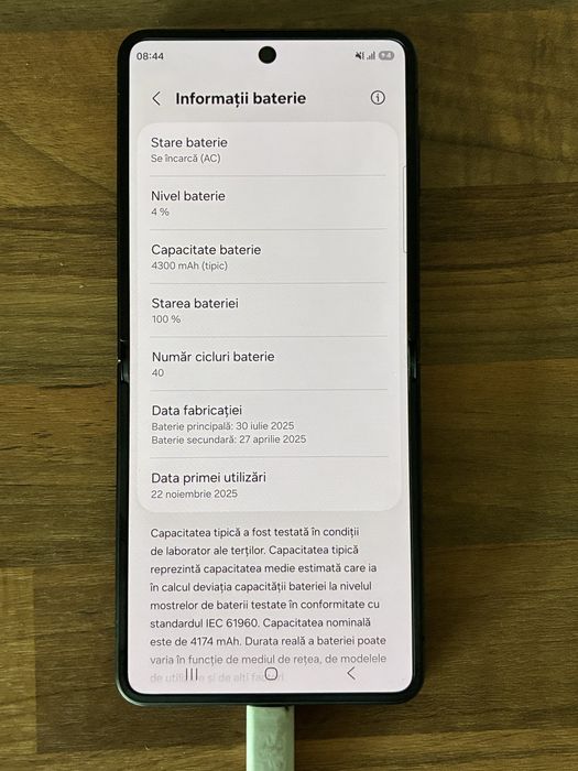 Samsung z flip 7 -40 cicluri