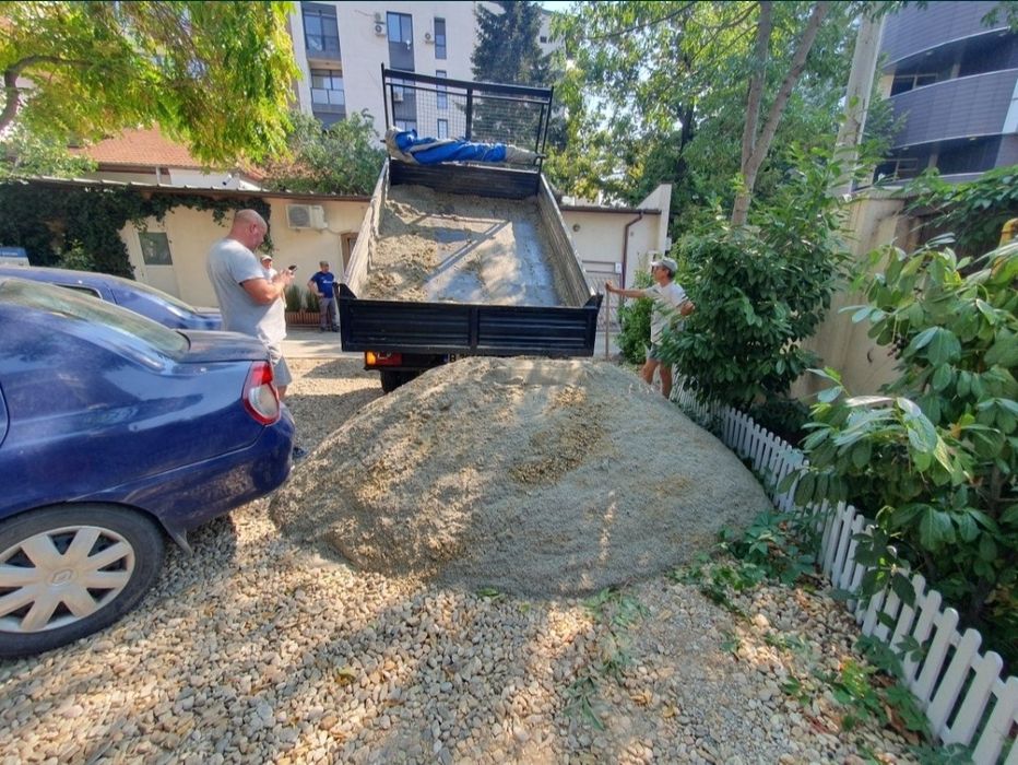 Livram rapid nisip, pietris, balast, piatra de drum, chisai .