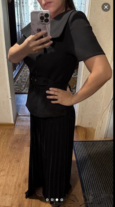 Платье трикотаж, двойка классика