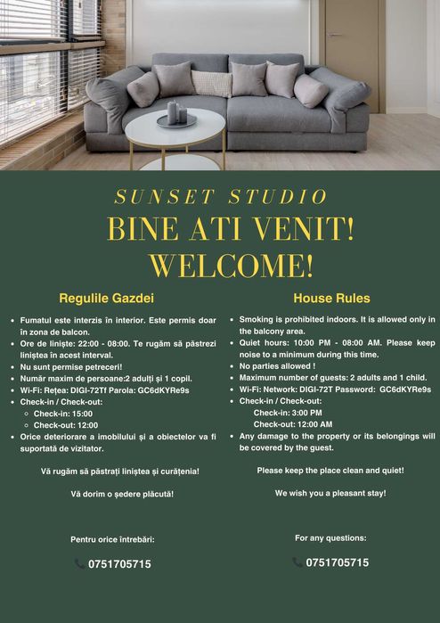 Cazare Regim Hotelier | Studio Central Valcea