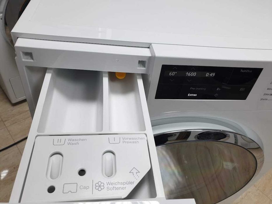 UK Miele 1600rpm 9кг Wi-Fi TwinDos Пералня Миеле 12м Гаранция