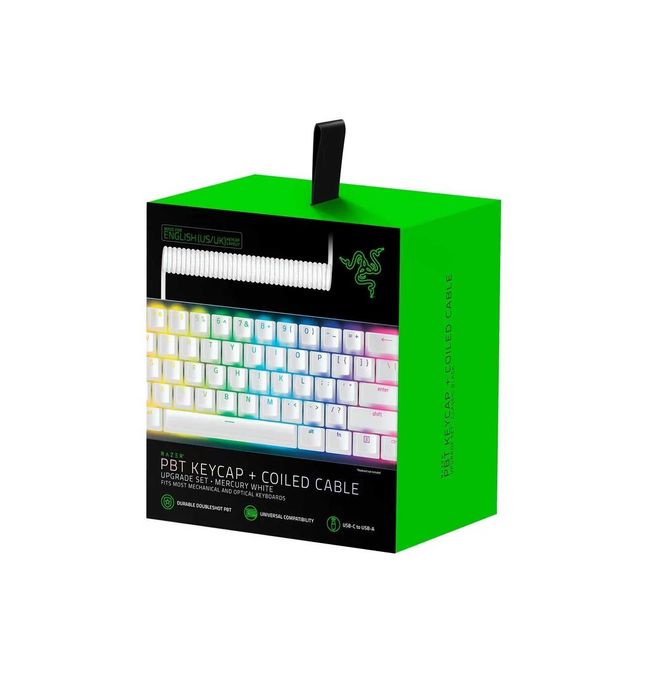 ^ Рассрочка на комплект кейкапов RAZER Keycap+ Coiled Cablee - Mercury
