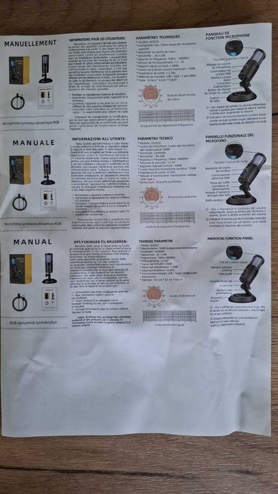 USB микрофон със стойка