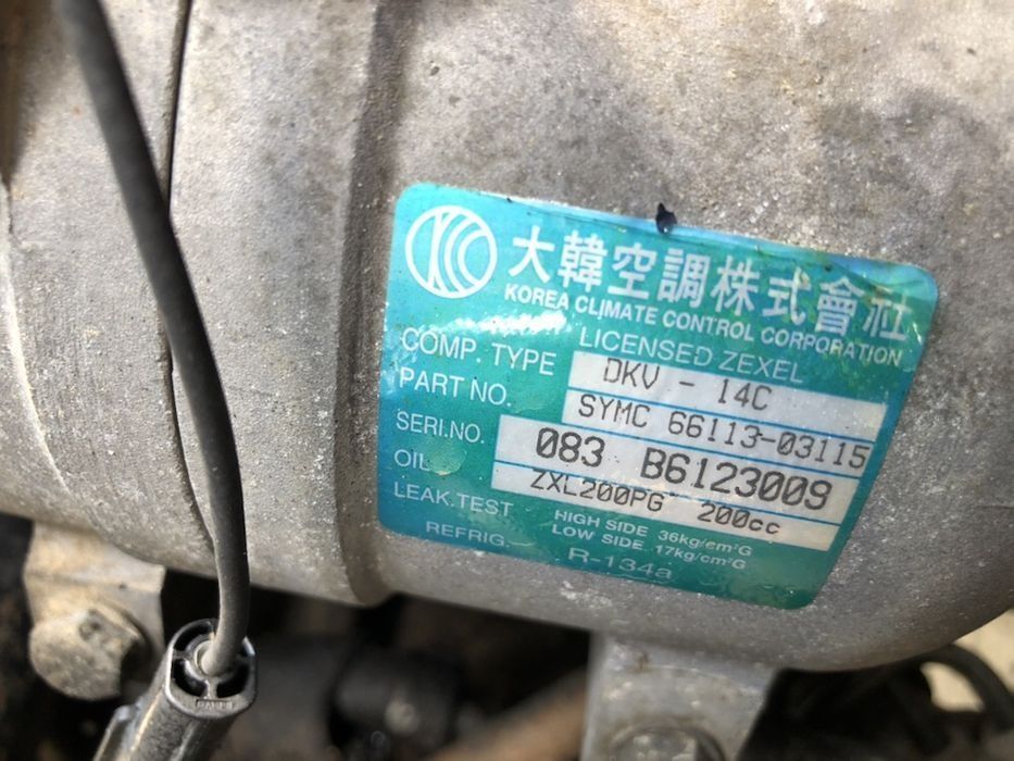 Compresor climă Ssang Yong musso daewoo 2.9 td mercedes D29M Om602 cutie manuala 5 trepte bara fata capota fără stop geam usa