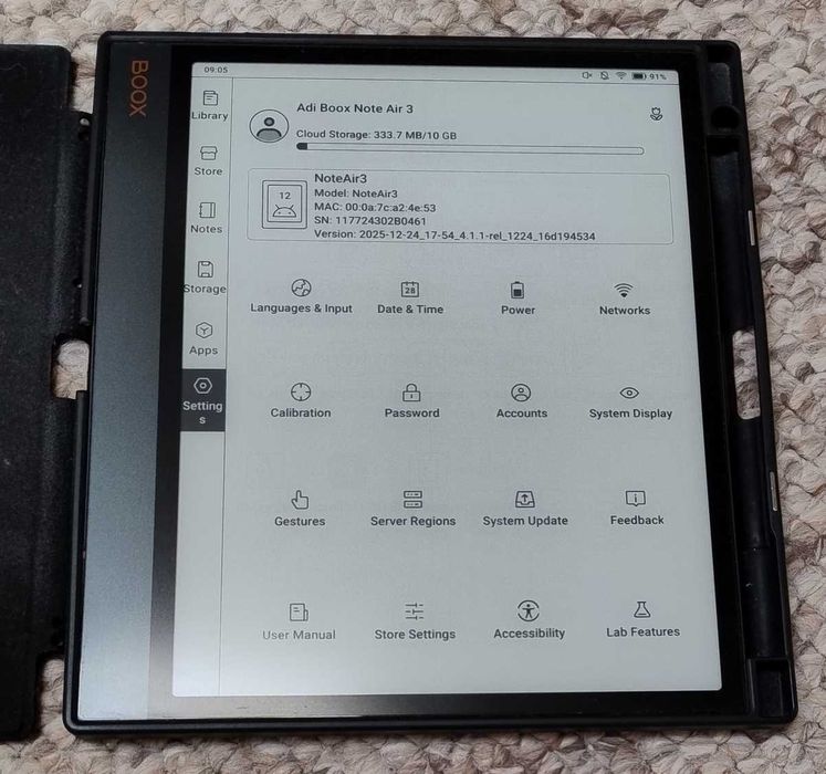 Tableta e-ink Boox Note Air 3