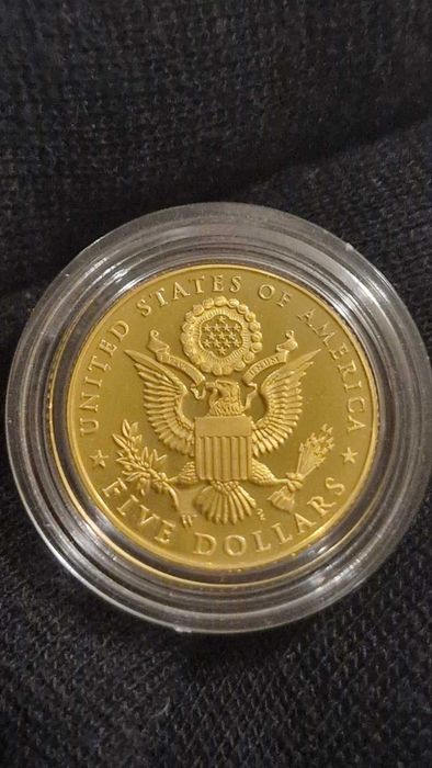 Златна монета 10 и 2,5 Американски долара Indian Head 1909 и 1911 // 5 долара 2008