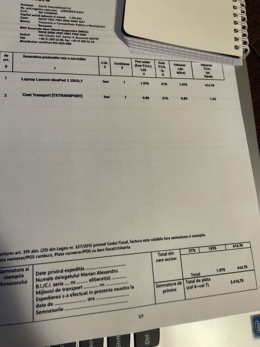 Laptop LENOVO IdeaPad 1 15IGL7