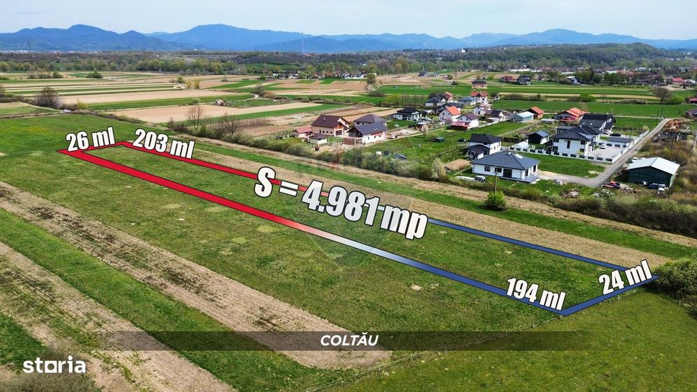 0% COMISION: Teren intravilan de vanzare in Coltau