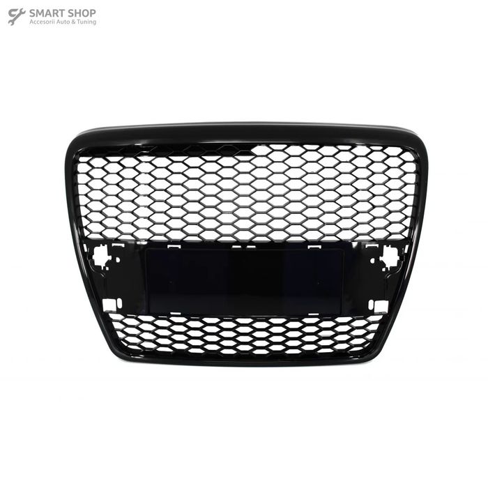Grila Centrala Audi A6 4F C6 (2004-2007) RS Design Negru Lucios