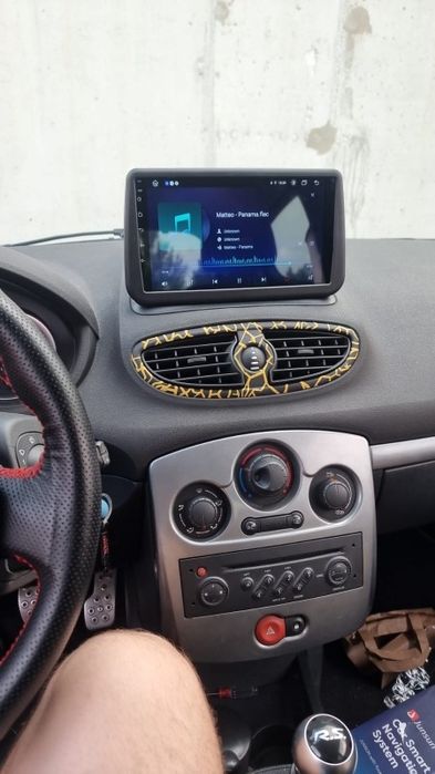 Navigatie Android Renault Clio 3 Waze YouTube GPS casetofon