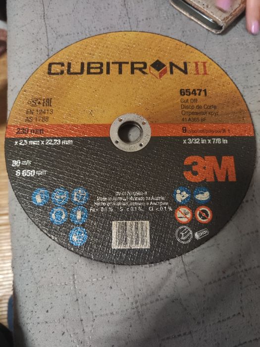 Vand disc de taiat 3M  cubitron || 20 lei bucata