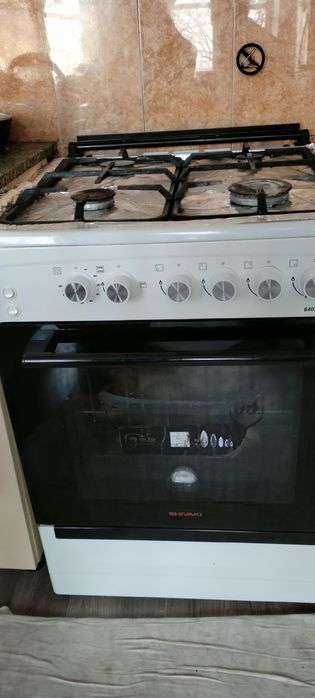 Газавоя плита б/у  и электрическая печь "Shivaki" новая