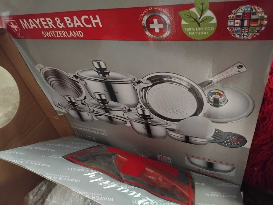 Продава се луксозен комплект съдове Mayer & Bach – нов, 16 части