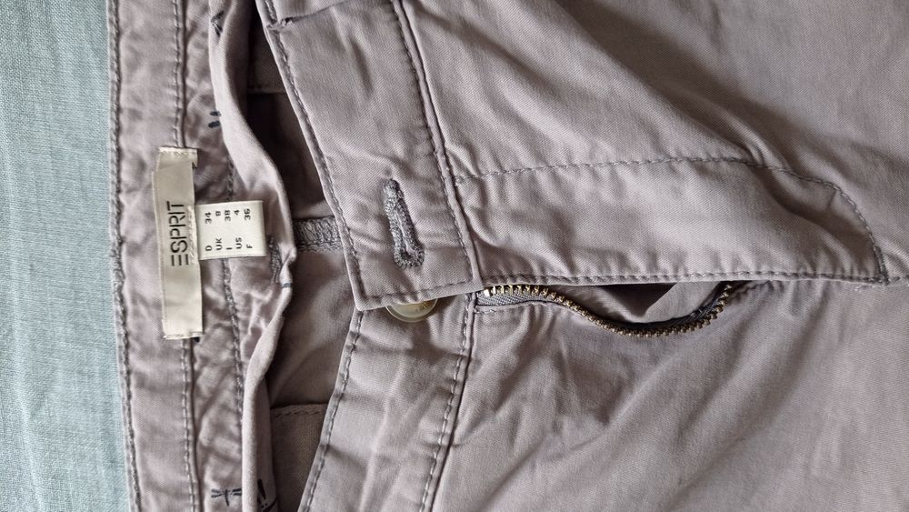 Pantaloni ESPRIT culoare gri-lila
