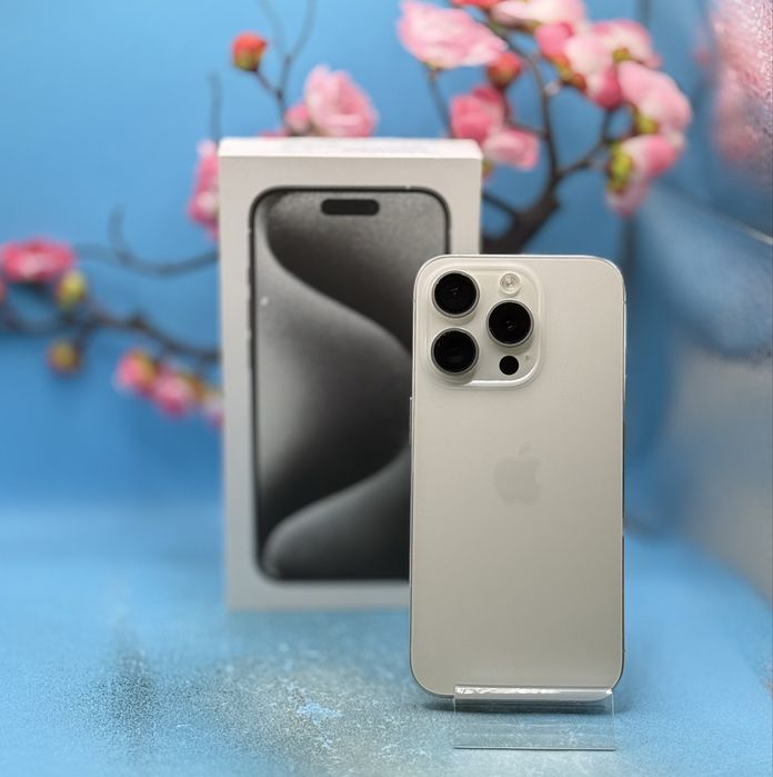 Apple iPhone 15 Pro, 128GB, 5G, White Titanium