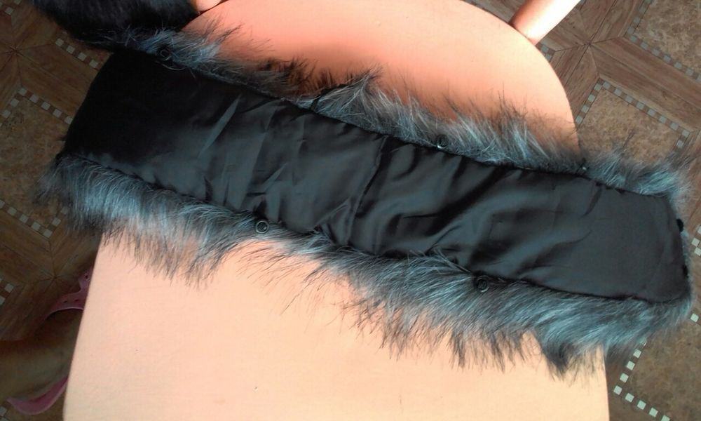 Воротник искусственный под чернобурку