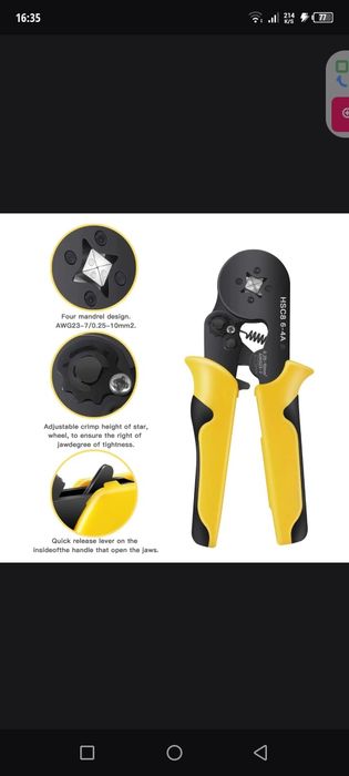 Обжимный инструмент плоскогубцы