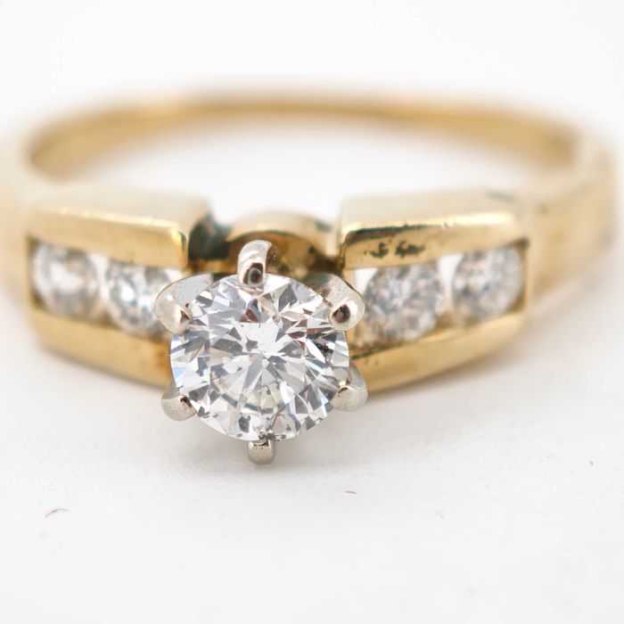 Inel diamante naturale 14k 0.88ct