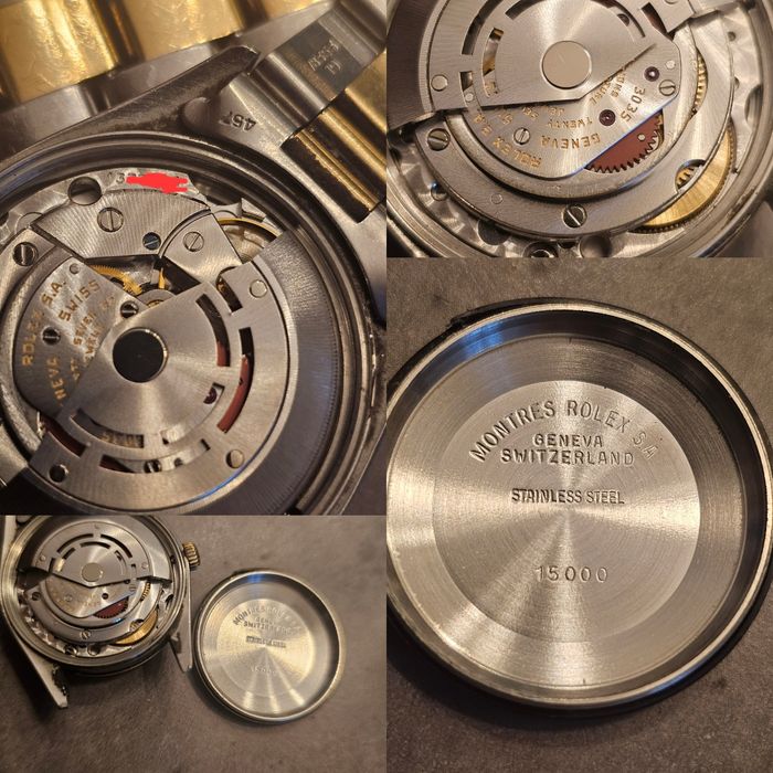 Ceas Rolex Oyster Perpetual Date 1977 aur 18 k, cal 3035 nu omega breitling zenith