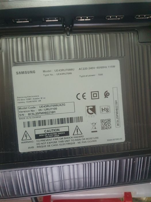 Телевизора Samsung 43 инча 4К Ultra HD