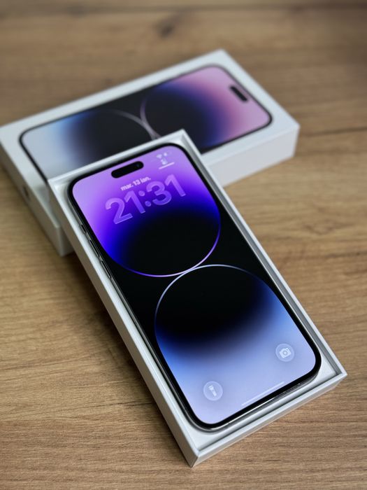 iPhone 14 Pro Max 93% Deep Purple Full box 128 GB ca nou