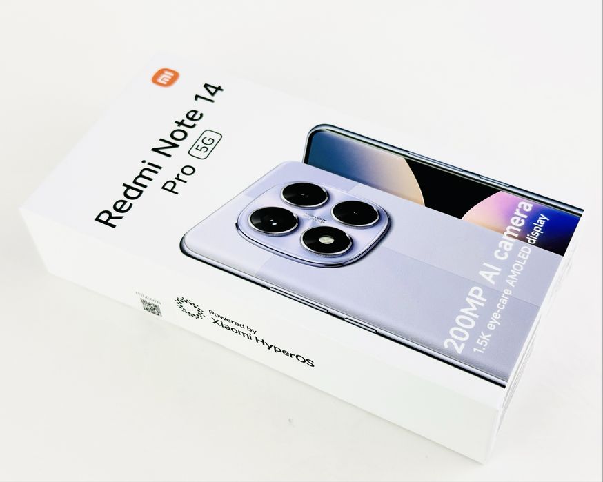 НОВ! Xiaomi Redmi Note 14 Pro 5G 256GB 8RAM Black 2г. Гаранция!