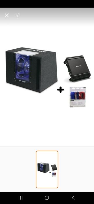 Vând subwoofer alpine 800w