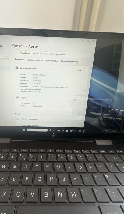 HP Envy x360 15,6” Touchscreen, Ryzen 5 753 OU , 8 GB RAM, 512GB SSD