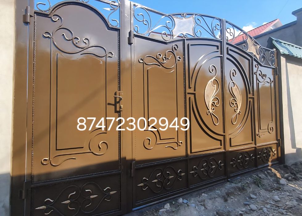 Покраска ворот,крышы,фасада