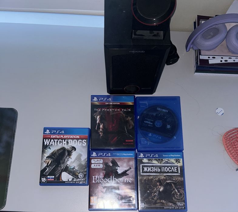 игры на пс4, продаю 5 игр торг