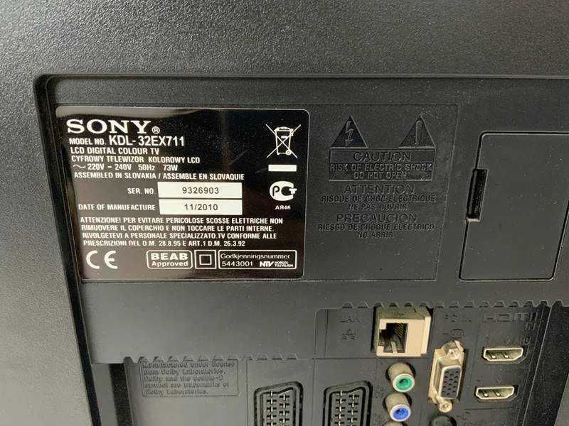 TV Sony Bravia 32" (81 cm) KDL-32EX711