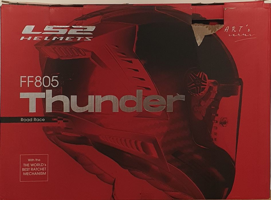 Cască LS2 FF805 Thunder Carbon – Pachet Complet Marime M