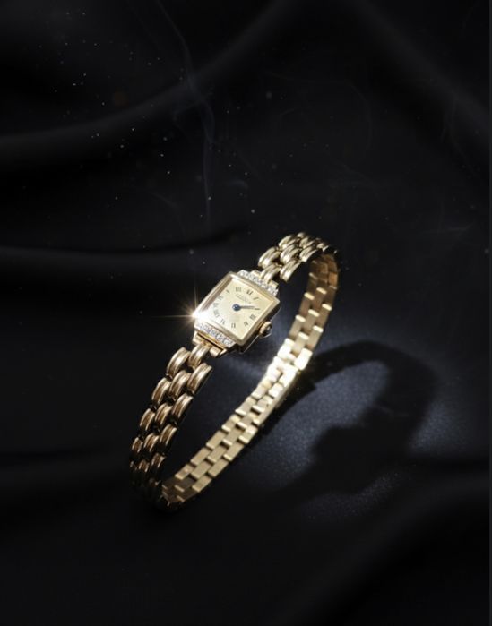 Продам бриллиантовые золотые часы