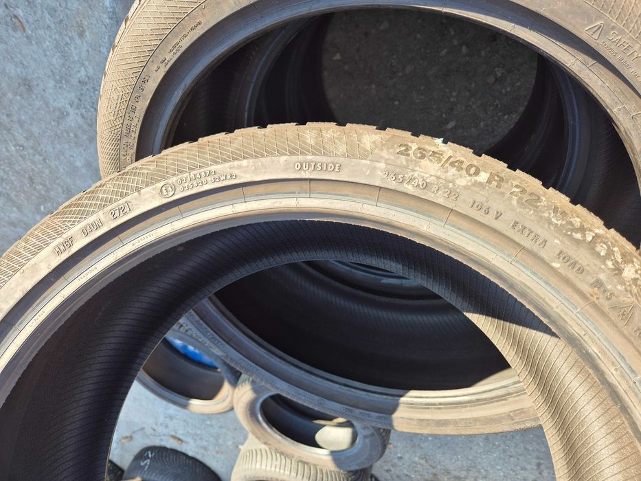 2 Anvelope M+S - 265/40/22 - Continental - Foarte BUNE DOT 2021