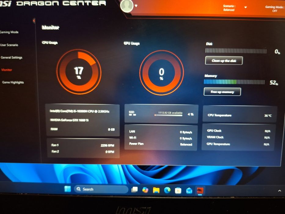 Laptop Gaming MSI GF65 Thin 10SDR-807XRO