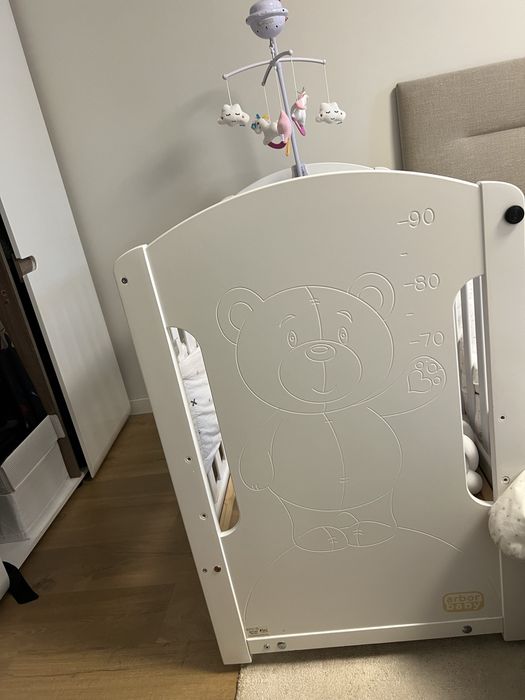 Дървена детска кошара с люлка - Arbor Baby