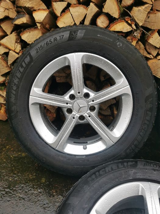 jante originale Mercedes + senzori + anvelope iarna 215 65 R17 DOT2820