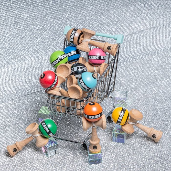 Kendama mini mikro krom originala