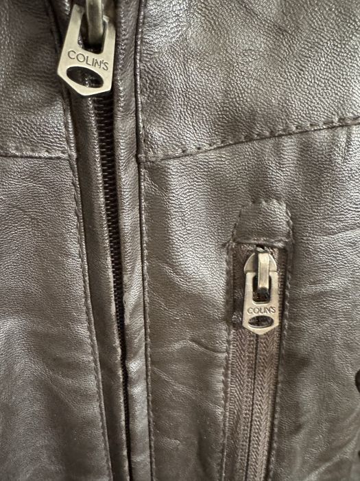 Куртка кожаная мужская размер L