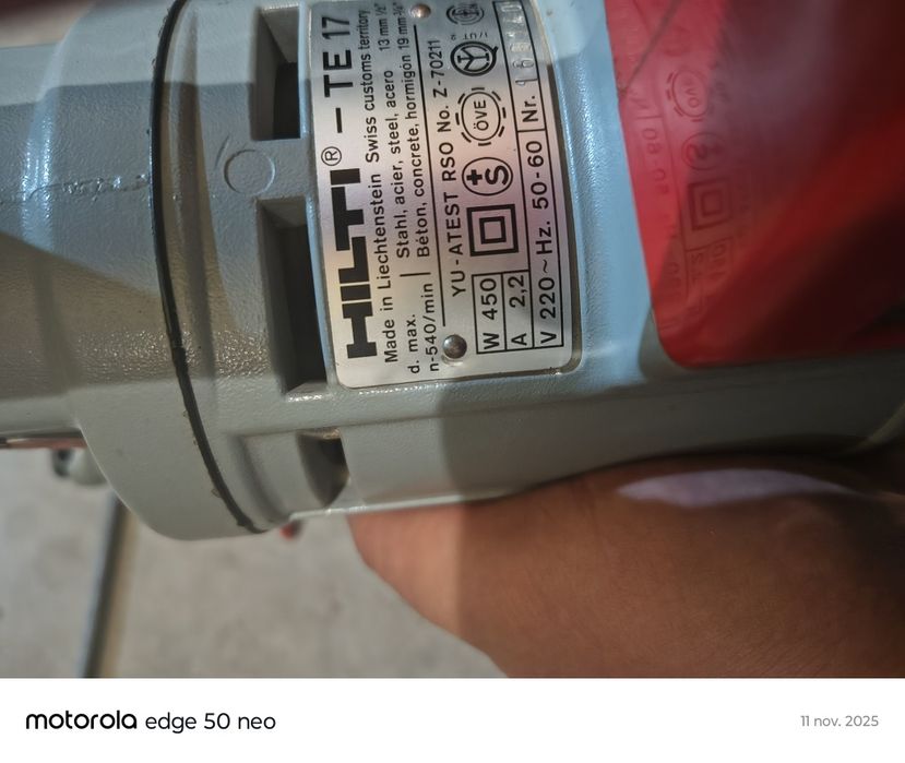 Bormașină electropneumatica HILTI TE 17