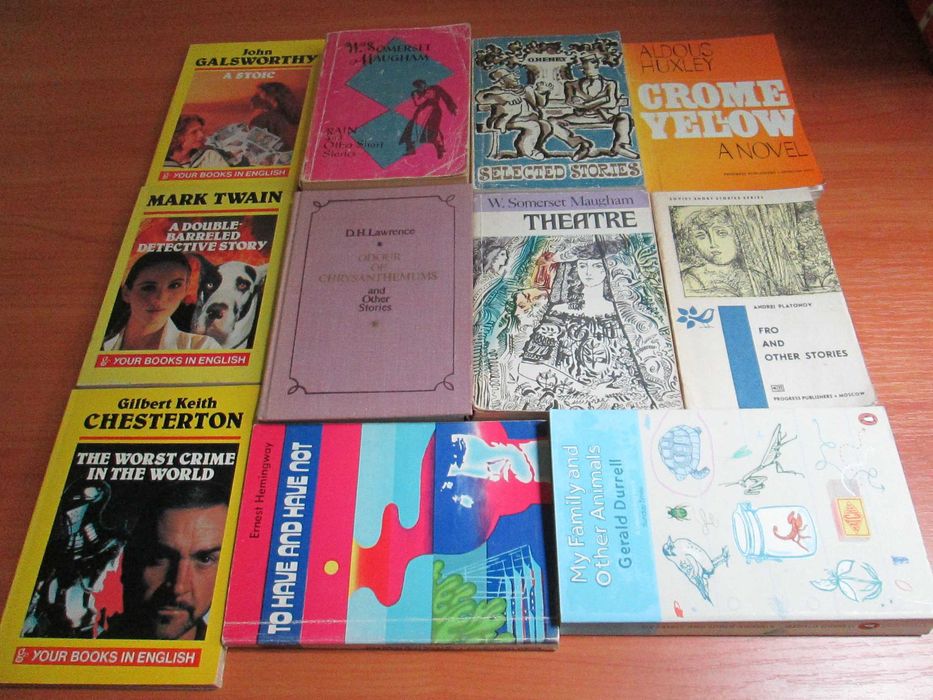 Книги на английски език – M.Twain, J.London, О’Henry, E. Hemingway...