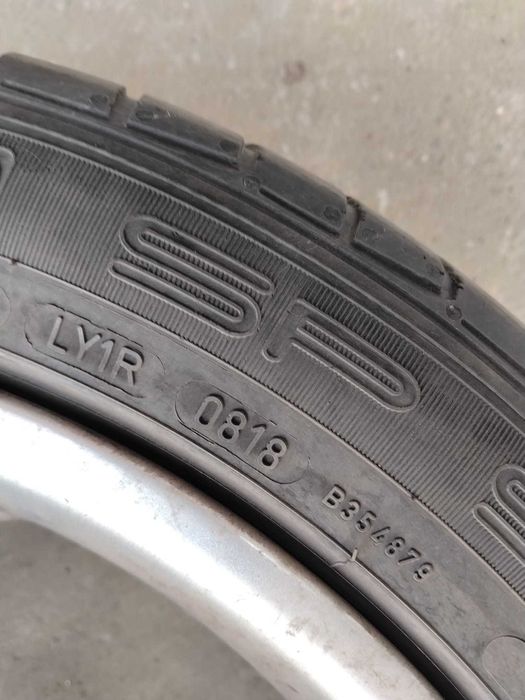 Jante Audi + anvelope vară Dunlop 225/45 R17 – stare foarte bună
