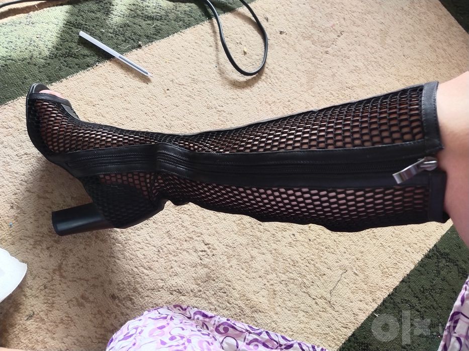 Сеточные шикарные сапоги