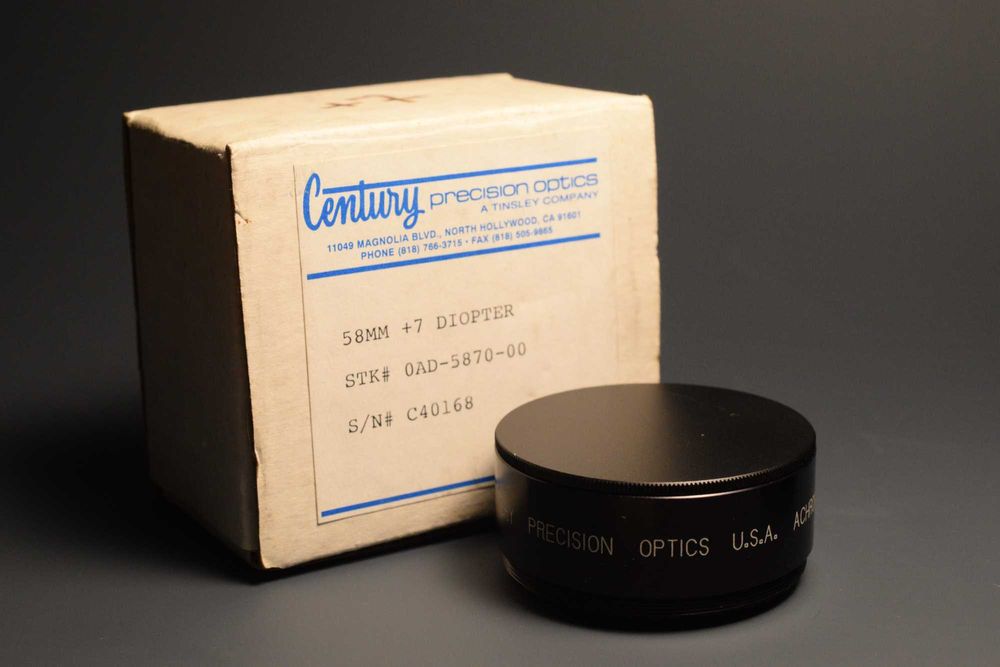 Lentile video Century +7 Diopter pe filet 58 mm