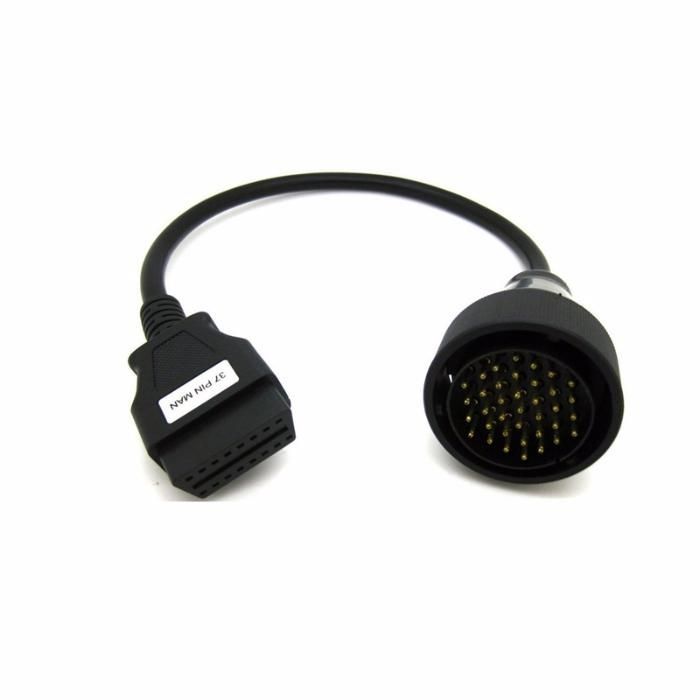 Cablu adaptor camion tir MAN 37 sau 12 pini pt. tester auto Delphi